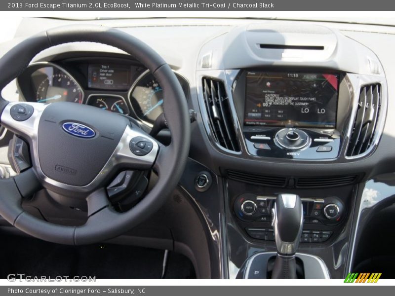 Dashboard of 2013 Escape Titanium 2.0L EcoBoost