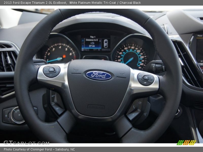  2013 Escape Titanium 2.0L EcoBoost Steering Wheel