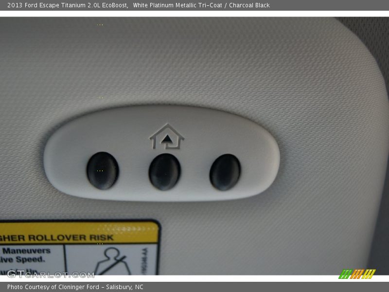 Built-In garage door opener - 2013 Ford Escape Titanium 2.0L EcoBoost