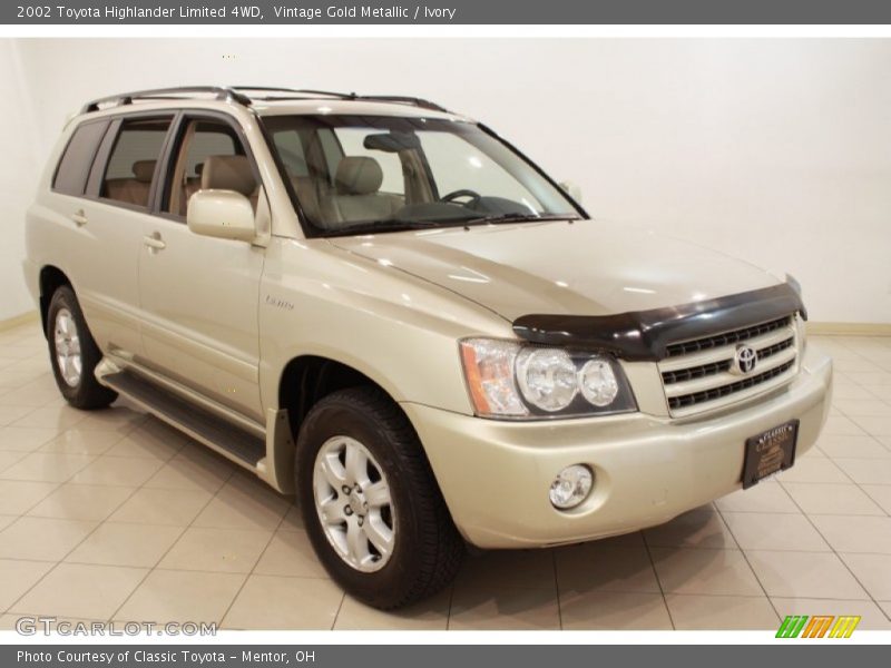 Vintage Gold Metallic / Ivory 2002 Toyota Highlander Limited 4WD