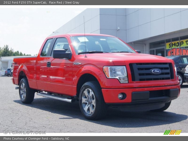 Race Red / Steel Gray 2012 Ford F150 STX SuperCab