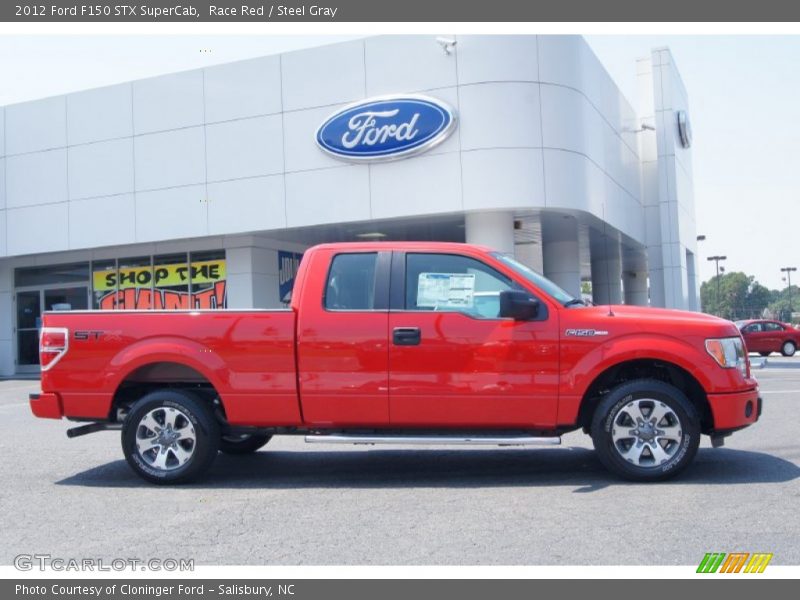 Race Red / Steel Gray 2012 Ford F150 STX SuperCab
