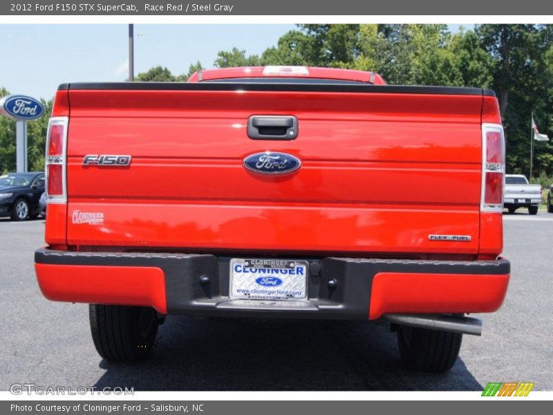 Race Red / Steel Gray 2012 Ford F150 STX SuperCab