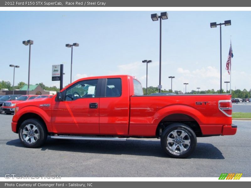 Race Red / Steel Gray 2012 Ford F150 STX SuperCab