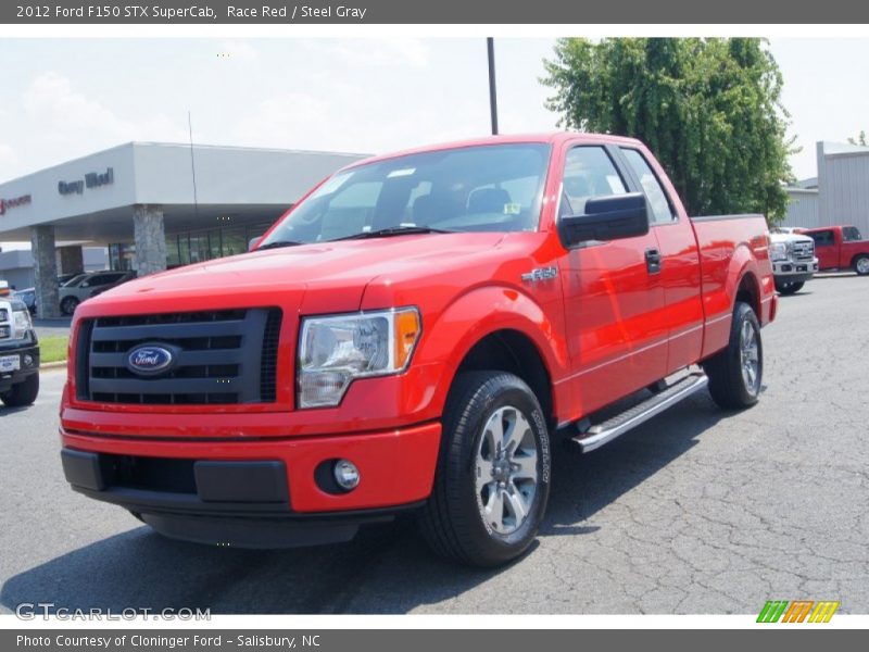 Race Red / Steel Gray 2012 Ford F150 STX SuperCab