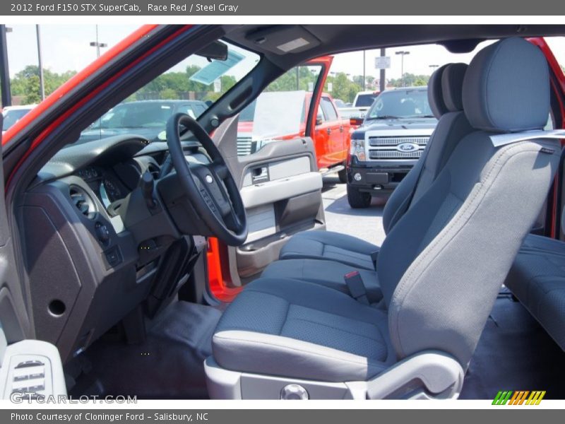 Race Red / Steel Gray 2012 Ford F150 STX SuperCab