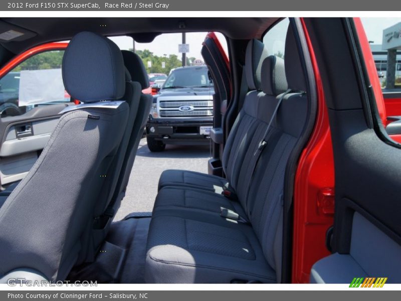 Race Red / Steel Gray 2012 Ford F150 STX SuperCab