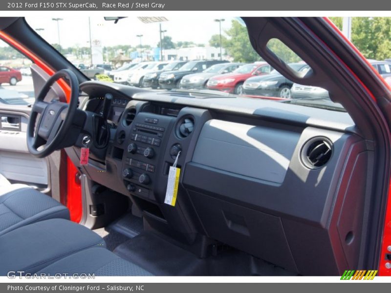 Race Red / Steel Gray 2012 Ford F150 STX SuperCab