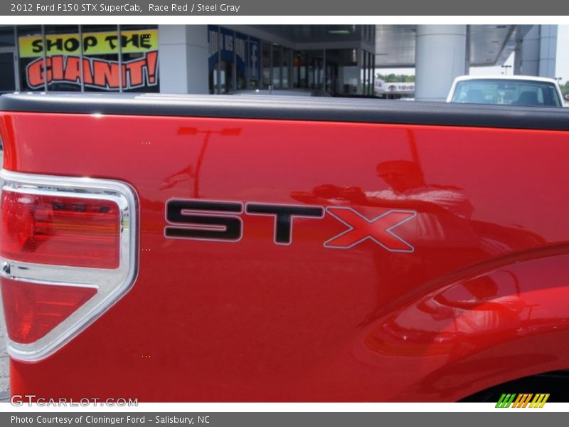 Race Red / Steel Gray 2012 Ford F150 STX SuperCab