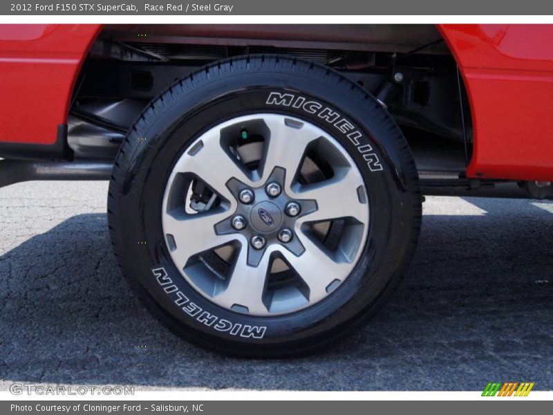 Race Red / Steel Gray 2012 Ford F150 STX SuperCab