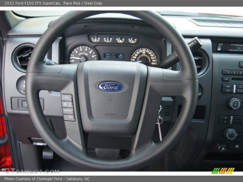 Race Red / Steel Gray 2012 Ford F150 STX SuperCab
