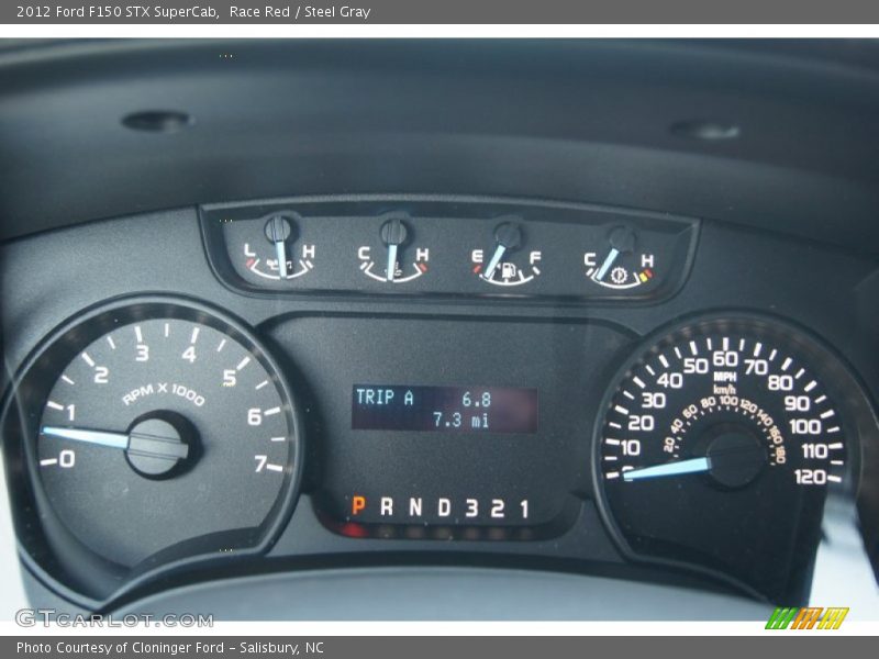 Race Red / Steel Gray 2012 Ford F150 STX SuperCab