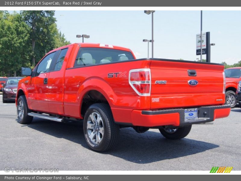 Race Red / Steel Gray 2012 Ford F150 STX SuperCab