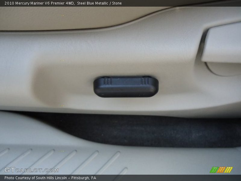 Steel Blue Metallic / Stone 2010 Mercury Mariner V6 Premier 4WD