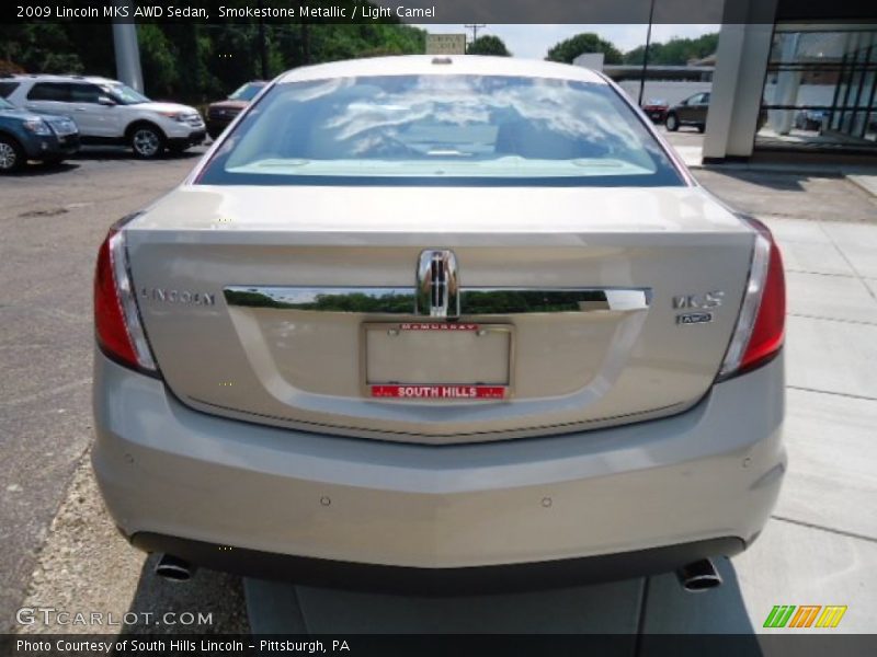 Smokestone Metallic / Light Camel 2009 Lincoln MKS AWD Sedan