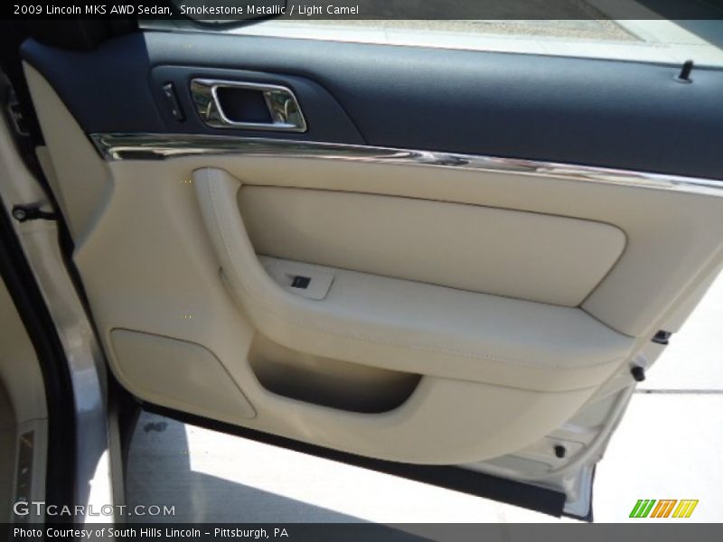 Smokestone Metallic / Light Camel 2009 Lincoln MKS AWD Sedan