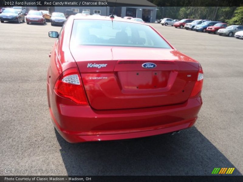 Red Candy Metallic / Charcoal Black 2012 Ford Fusion SE