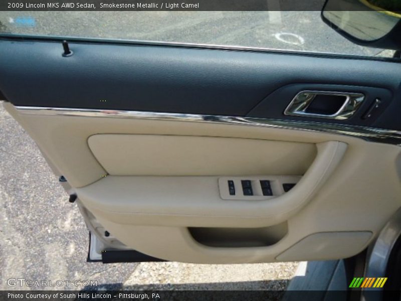 Smokestone Metallic / Light Camel 2009 Lincoln MKS AWD Sedan