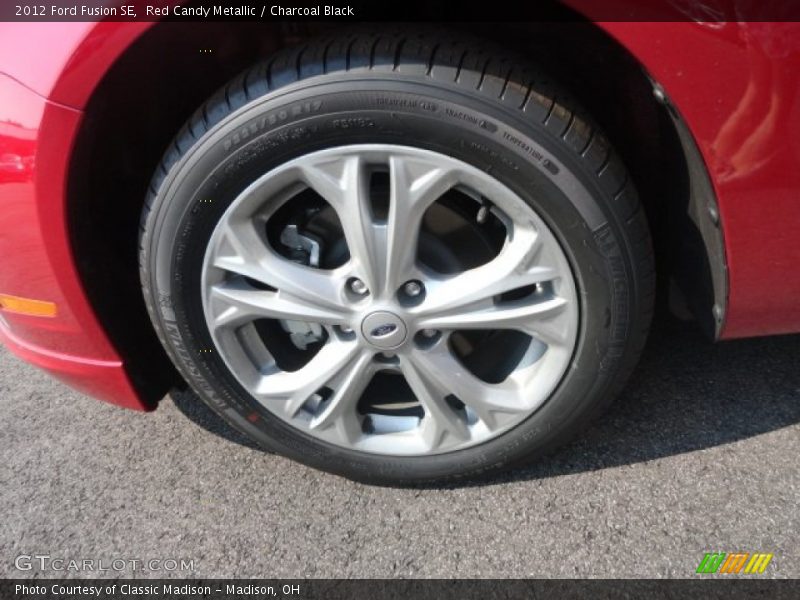 Red Candy Metallic / Charcoal Black 2012 Ford Fusion SE