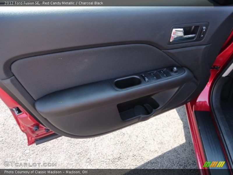 Red Candy Metallic / Charcoal Black 2012 Ford Fusion SE