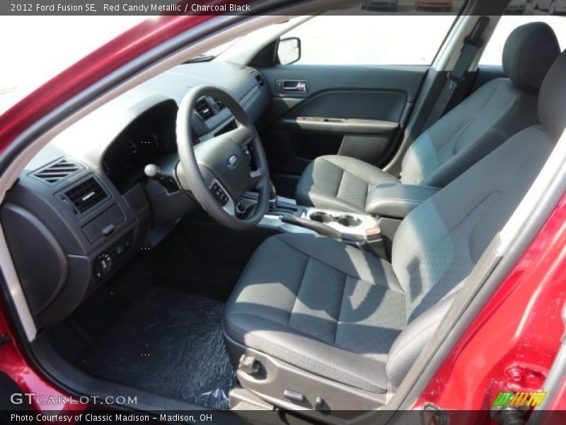 Red Candy Metallic / Charcoal Black 2012 Ford Fusion SE