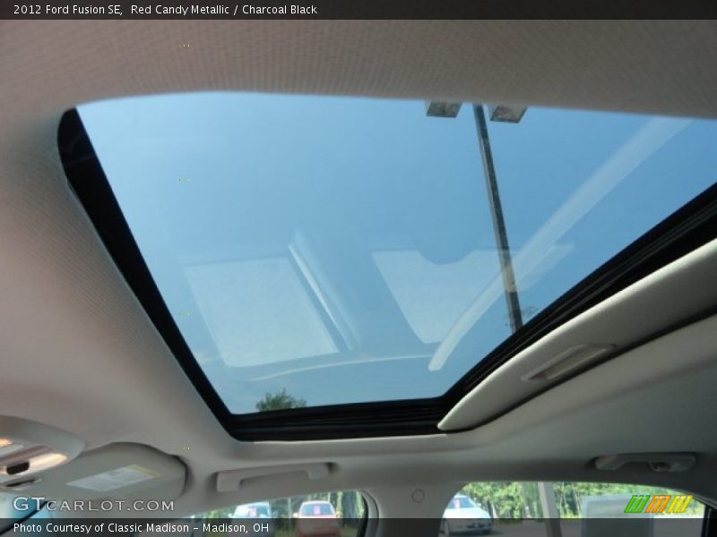 Red Candy Metallic / Charcoal Black 2012 Ford Fusion SE