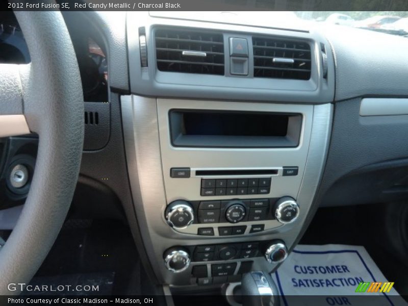 Red Candy Metallic / Charcoal Black 2012 Ford Fusion SE