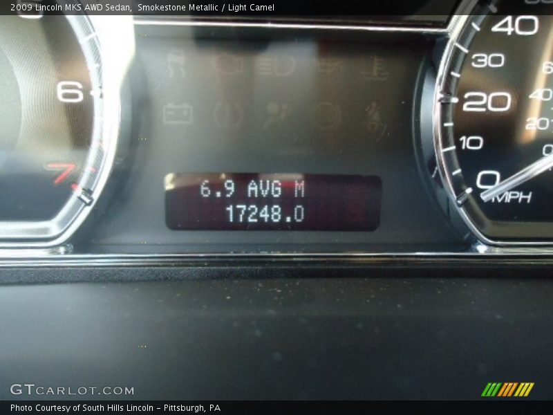 Smokestone Metallic / Light Camel 2009 Lincoln MKS AWD Sedan