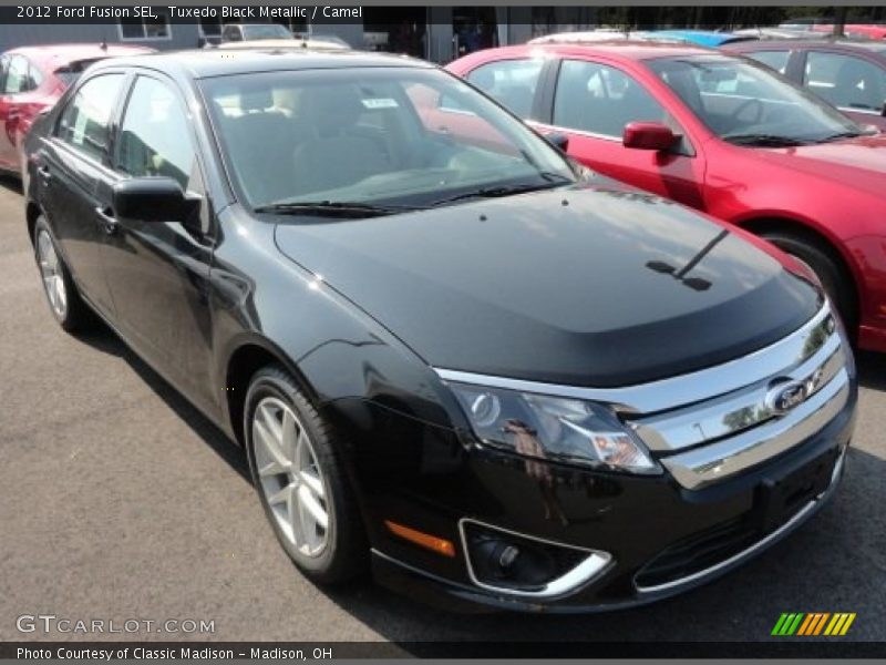 Tuxedo Black Metallic / Camel 2012 Ford Fusion SEL