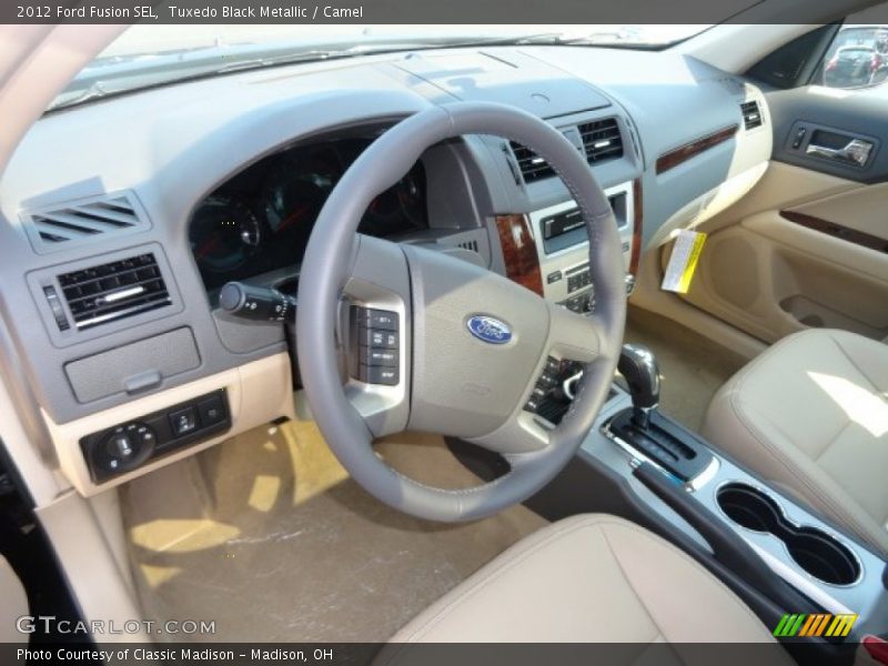 Tuxedo Black Metallic / Camel 2012 Ford Fusion SEL