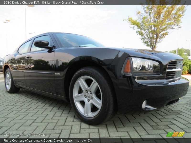Brilliant Black Crystal Pearl / Dark Slate Gray 2010 Dodge Charger R/T
