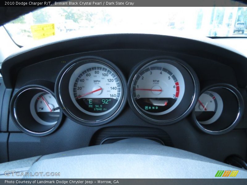 Brilliant Black Crystal Pearl / Dark Slate Gray 2010 Dodge Charger R/T