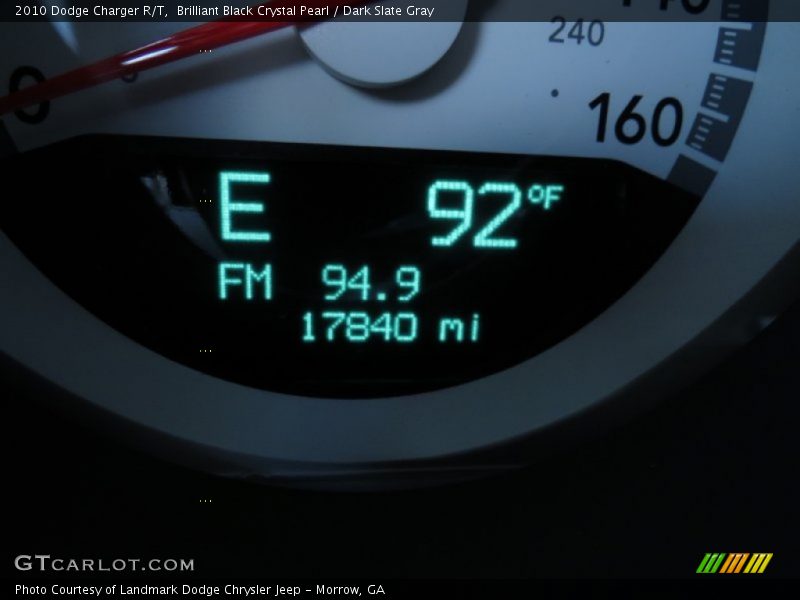 Brilliant Black Crystal Pearl / Dark Slate Gray 2010 Dodge Charger R/T