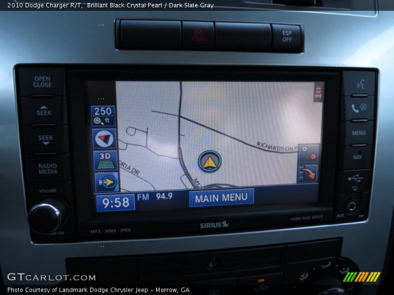 Brilliant Black Crystal Pearl / Dark Slate Gray 2010 Dodge Charger R/T