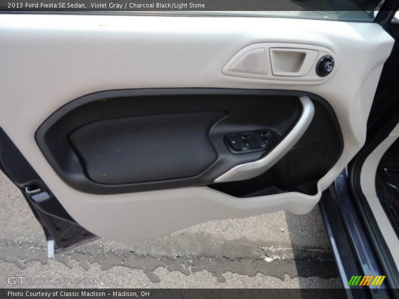 Violet Gray / Charcoal Black/Light Stone 2013 Ford Fiesta SE Sedan