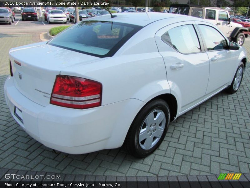 Stone White / Dark Slate Gray 2010 Dodge Avenger SXT