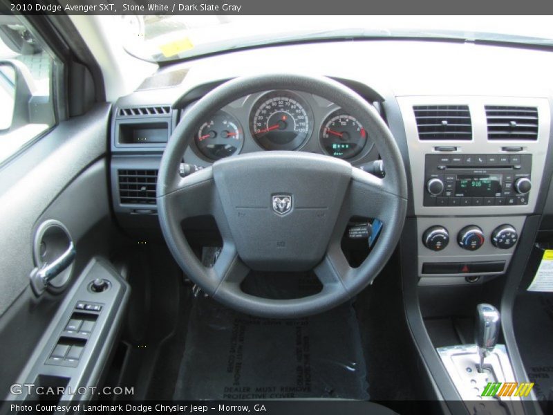 Stone White / Dark Slate Gray 2010 Dodge Avenger SXT