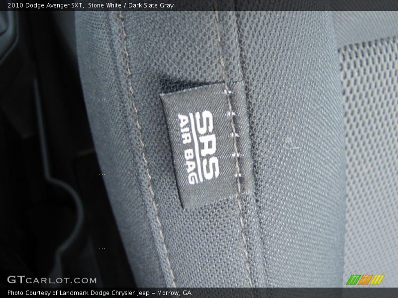 Stone White / Dark Slate Gray 2010 Dodge Avenger SXT