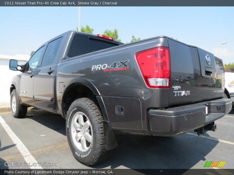 Smoke Gray / Charcoal 2011 Nissan Titan Pro-4X Crew Cab 4x4