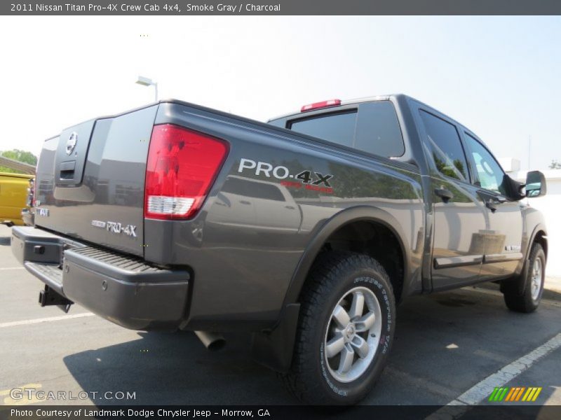 Smoke Gray / Charcoal 2011 Nissan Titan Pro-4X Crew Cab 4x4