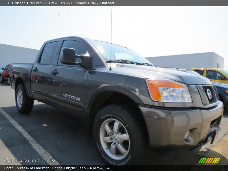 Smoke Gray / Charcoal 2011 Nissan Titan Pro-4X Crew Cab 4x4