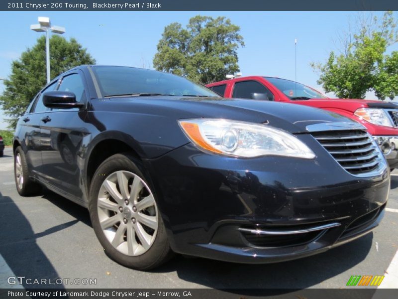 Blackberry Pearl / Black 2011 Chrysler 200 Touring