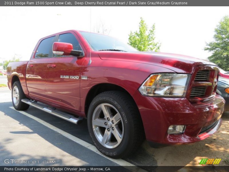Deep Cherry Red Crystal Pearl / Dark Slate Gray/Medium Graystone 2011 Dodge Ram 1500 Sport Crew Cab
