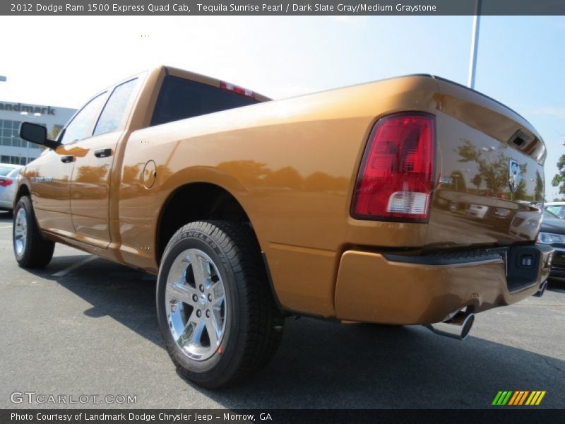 Tequila Sunrise Pearl / Dark Slate Gray/Medium Graystone 2012 Dodge Ram 1500 Express Quad Cab