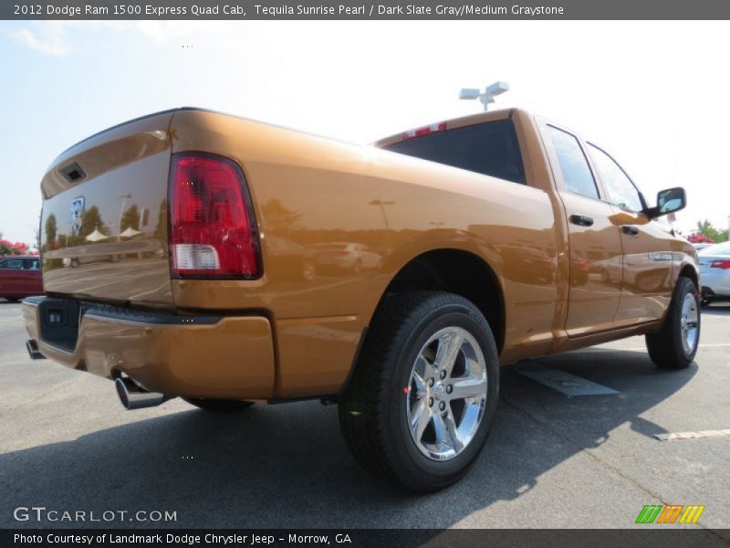 Tequila Sunrise Pearl / Dark Slate Gray/Medium Graystone 2012 Dodge Ram 1500 Express Quad Cab