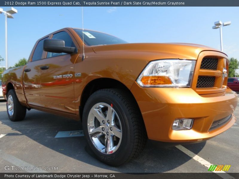 Tequila Sunrise Pearl / Dark Slate Gray/Medium Graystone 2012 Dodge Ram 1500 Express Quad Cab