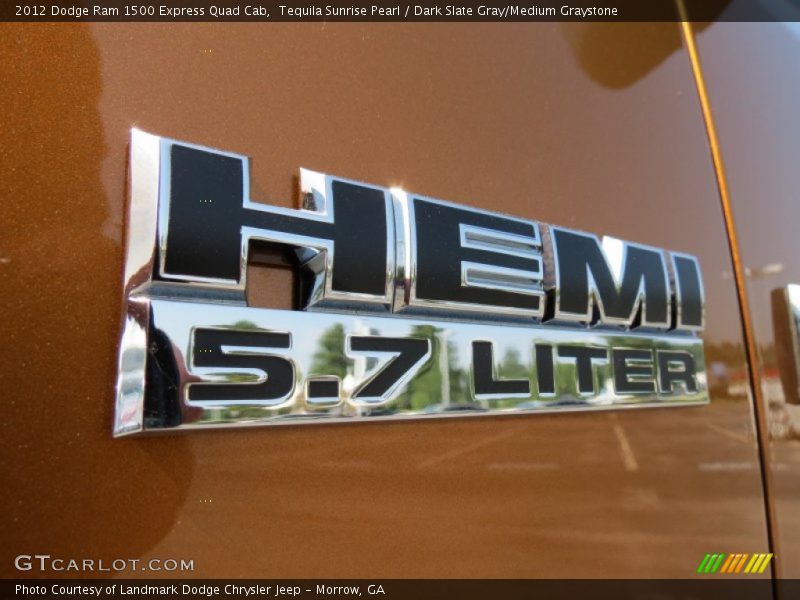 Tequila Sunrise Pearl / Dark Slate Gray/Medium Graystone 2012 Dodge Ram 1500 Express Quad Cab