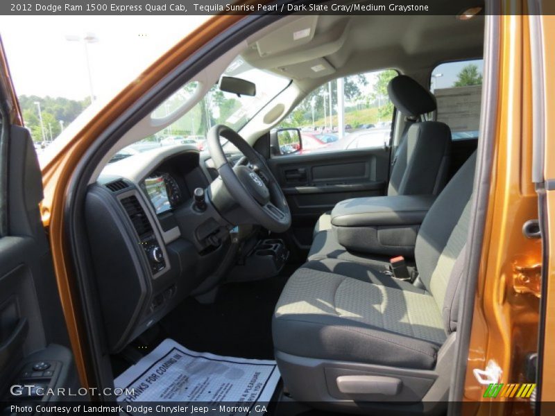 Tequila Sunrise Pearl / Dark Slate Gray/Medium Graystone 2012 Dodge Ram 1500 Express Quad Cab