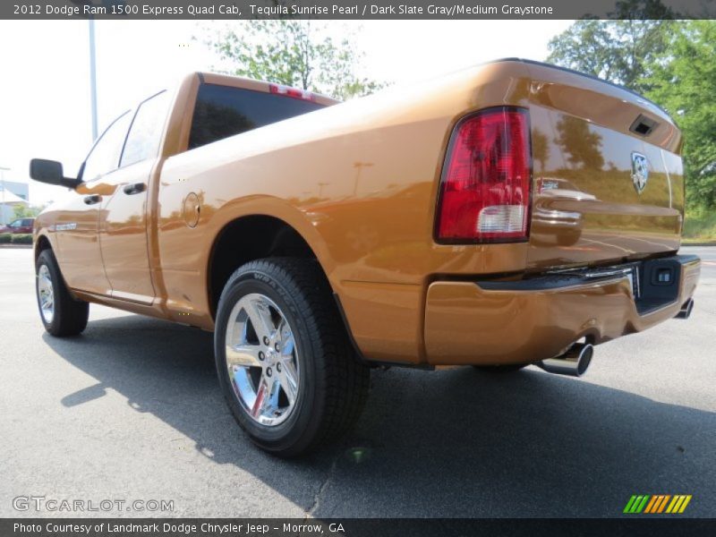 Tequila Sunrise Pearl / Dark Slate Gray/Medium Graystone 2012 Dodge Ram 1500 Express Quad Cab