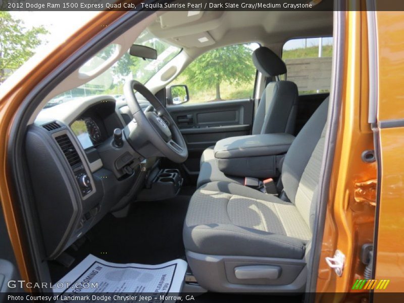 Tequila Sunrise Pearl / Dark Slate Gray/Medium Graystone 2012 Dodge Ram 1500 Express Quad Cab